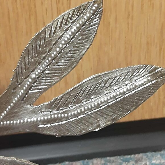 Handmade Three Stone Steps Haitian Metal art Dove of peace with Olive Branch NWT - Picture 4 of 14